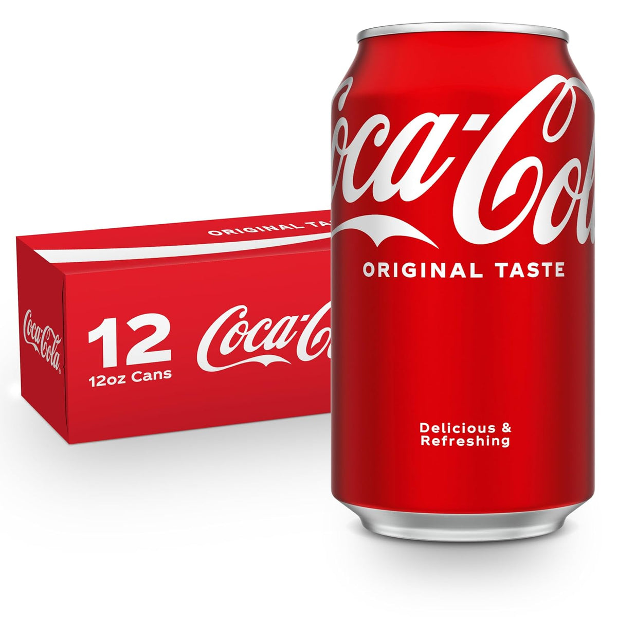 Coca-Cola Classic Cola Soda, 12 Fl Oz Cans, Fridge Pack, 12 Pack, Soft Drink