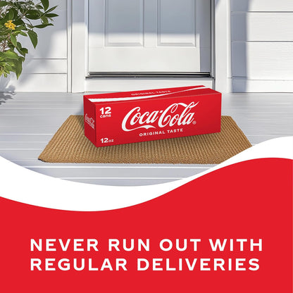 Coca-Cola Classic Cola Soda, 12 Fl Oz Cans, Fridge Pack, 12 Pack, Soft Drink