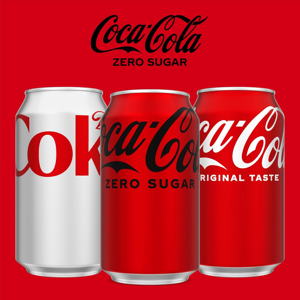 Coca-Cola Zero Sugar Soda, 12 Fl Oz Cans, 12 Pack, Zero Sugar Cola Soft Drink