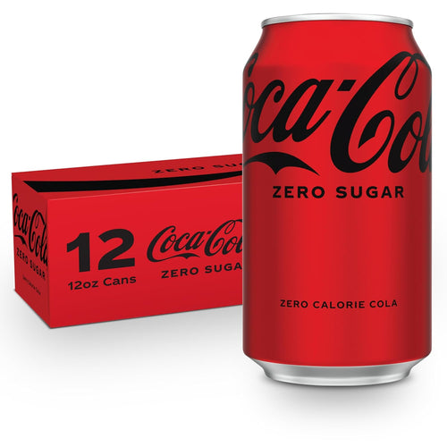 Coca-Cola Zero Sugar Soda, 12 Fl Oz Cans, 12 Pack, Zero Sugar Cola Soft Drink