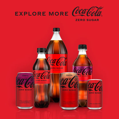 Coca-Cola Zero Sugar Soda, 12 Fl Oz Cans, 12 Pack, Zero Sugar Cola Soft Drink