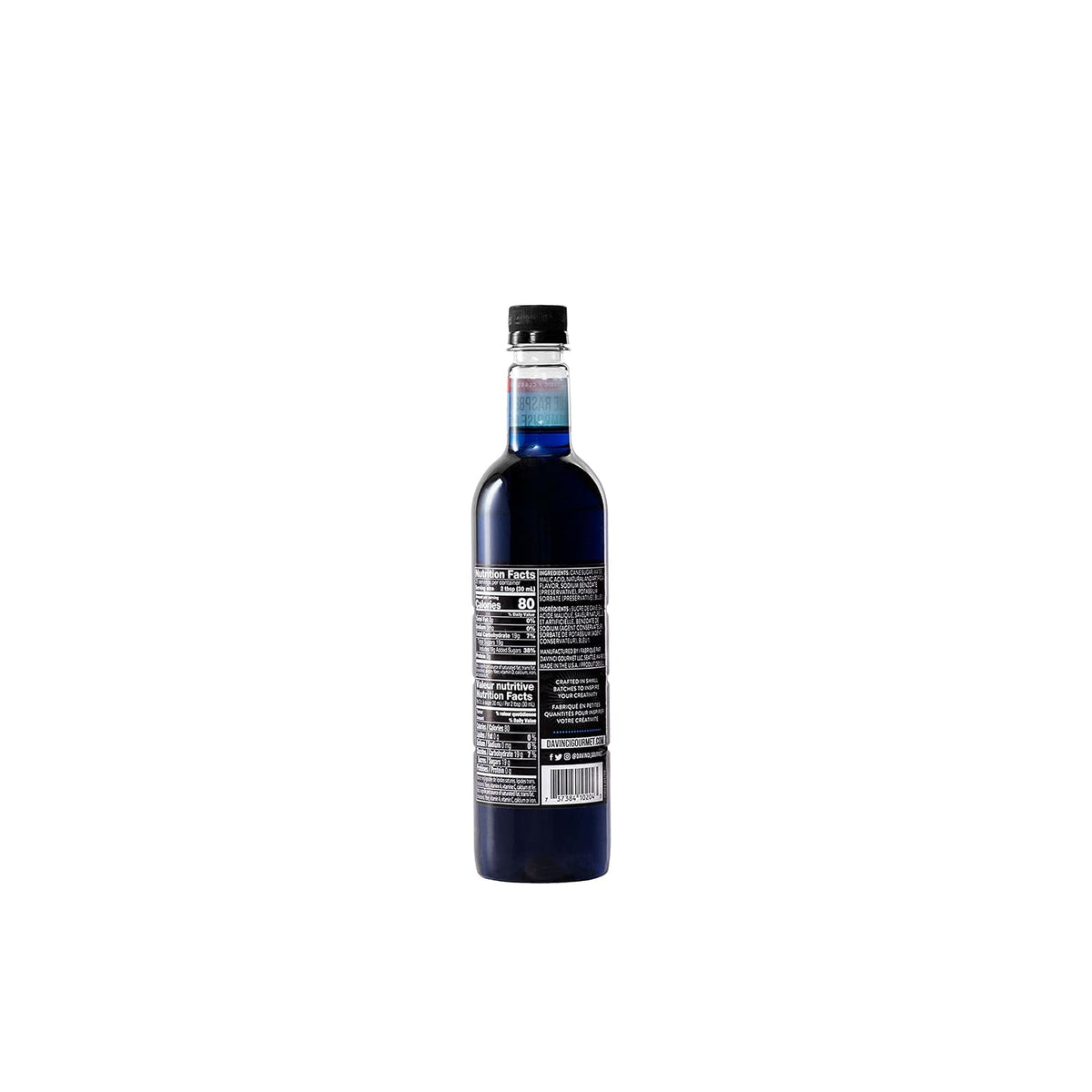 DaVinci Gourmet Classic Blue Raspberry Syrup, 25.4 Fl Oz Bottle, 1 Pack, Flavoring Syrup