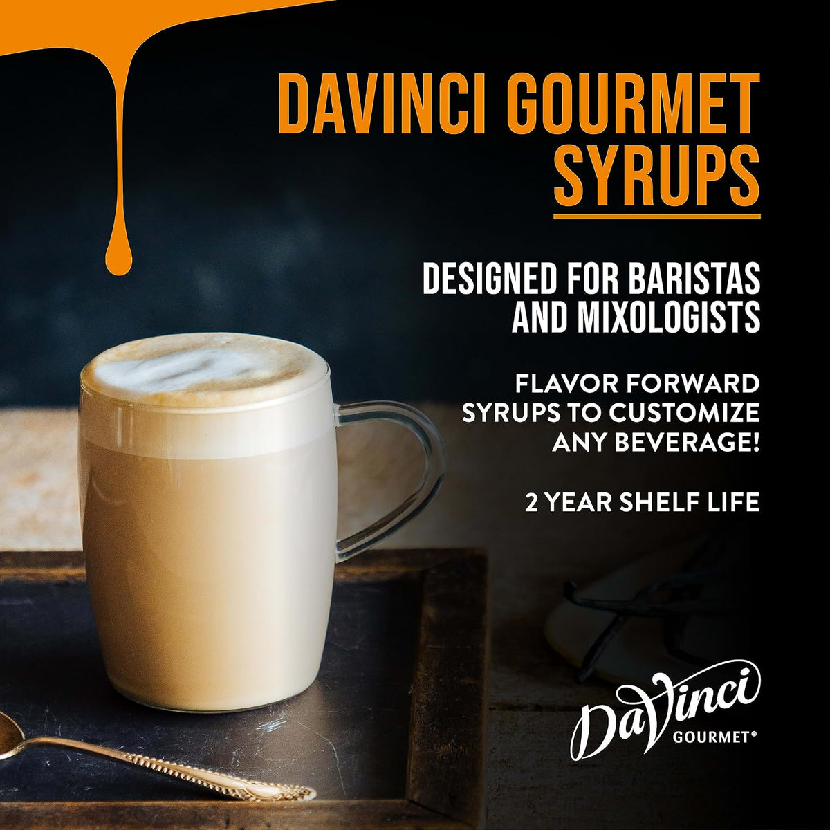 DaVinci Gourmet Classic Blue Raspberry Syrup, 25.4 Fl Oz Bottle, 1 Pack, Flavoring Syrup