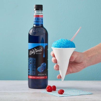DaVinci Gourmet Classic Blue Raspberry Syrup, 25.4 Fl Oz Bottle, 1 Pack, Flavoring Syrup