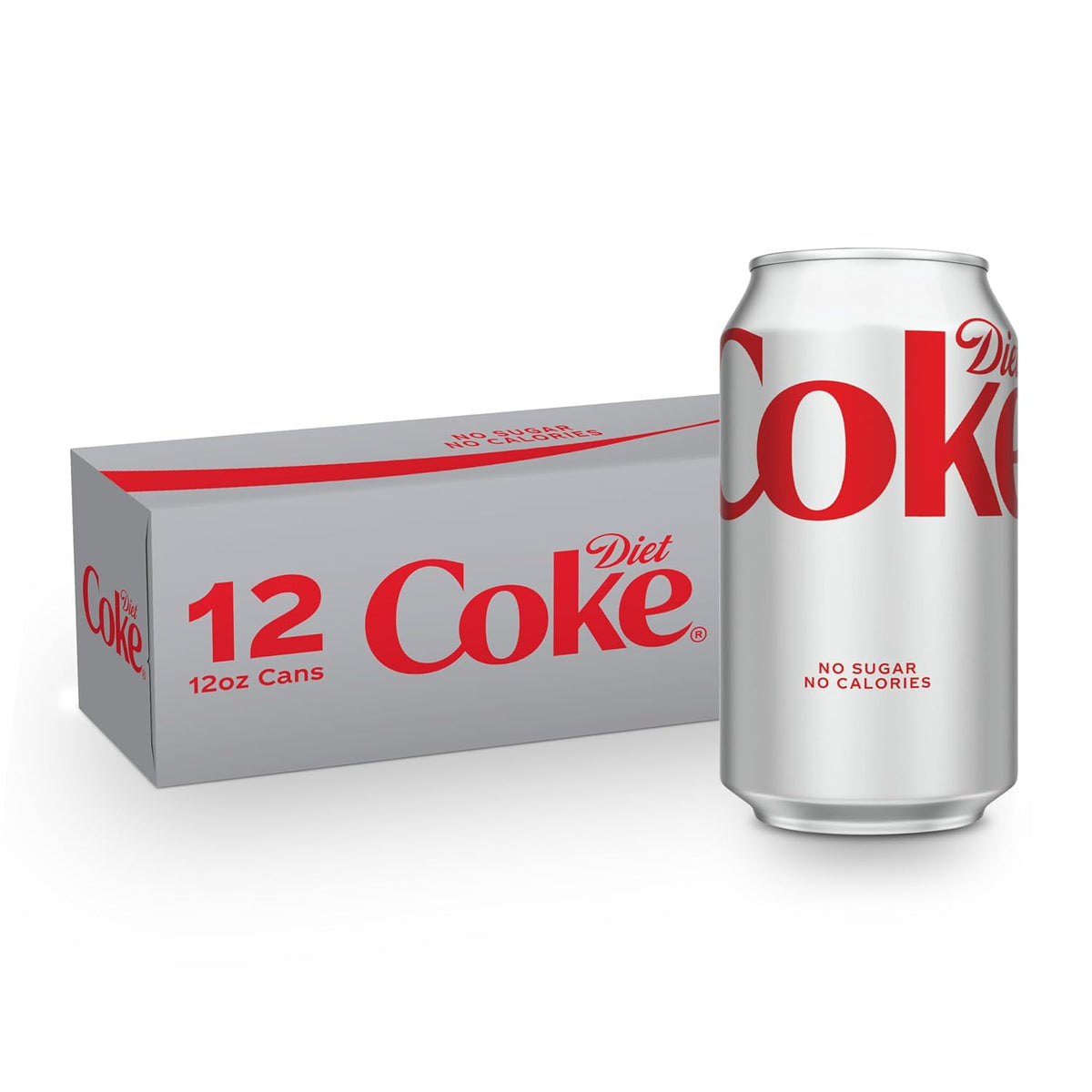 Diet Coke Soda, 12 Fl Oz Cans, 12 Pack, Zero Sugar Cola Soft Drink