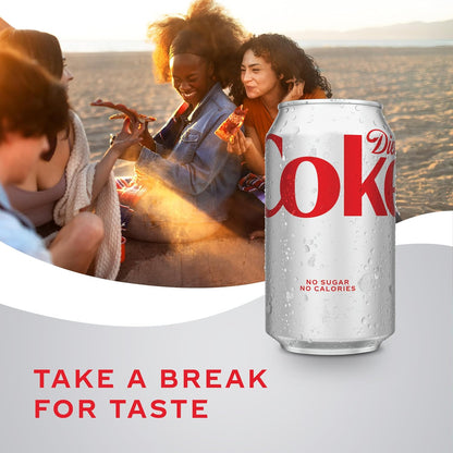 Diet Coke Soda, 12 Fl Oz Cans, 12 Pack, Zero Sugar Cola Soft Drink