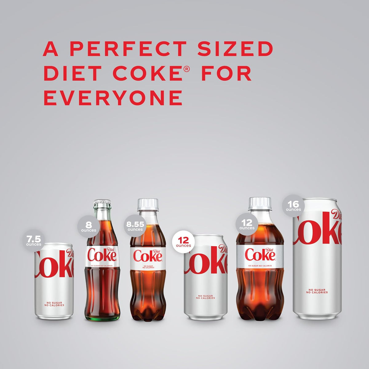 Diet Coke Soda, 12 Fl Oz Cans, 12 Pack, Zero Sugar Cola Soft Drink