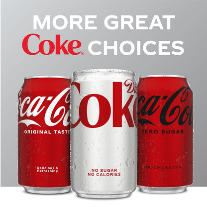 Diet Coke Soda, 12 Fl Oz Cans, 12 Pack, Zero Sugar Cola Soft Drink