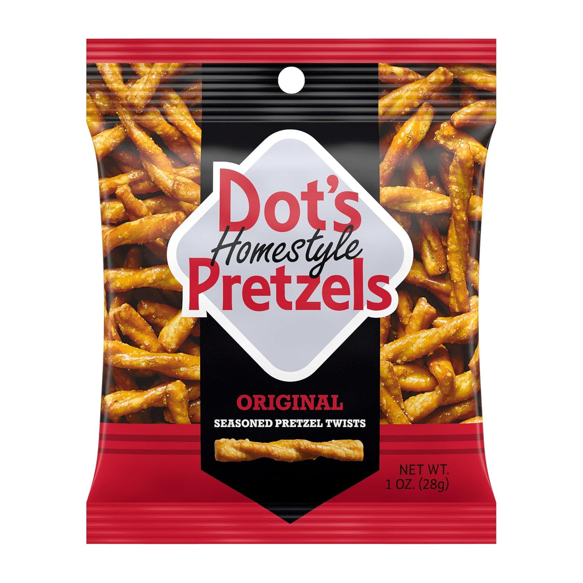 Dot's Pretzels Twists Variety Pack, 3 Flavors, 18 Count, Seasoned Pretzel Snacks, Crunchy Party Snack