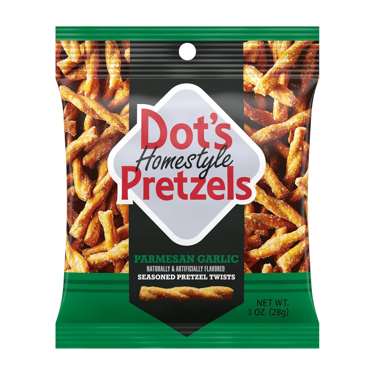 Dot's Pretzels Twists Variety Pack, 3 Flavors, 18 Count, Seasoned Pretzel Snacks, Crunchy Party Snack