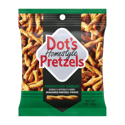 Dot's Pretzels Twists Variety Pack, 3 Flavors, 18 Count, Seasoned Pretzel Snacks, Crunchy Party Snack
