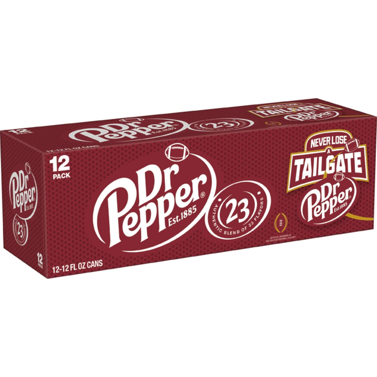 Dr Pepper Soda, Original Classic Flavor, 12 Fl Oz Cans, 12 Pack, Carbonated Soft Drink