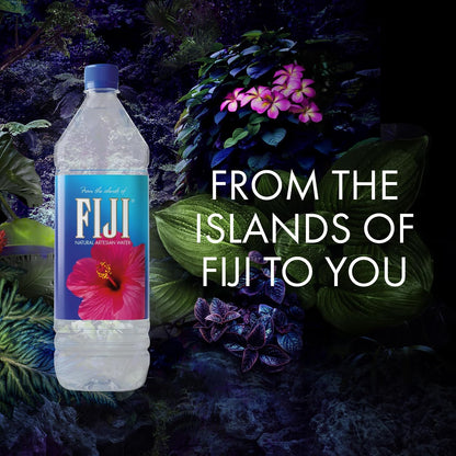 FIJI Natural Artesian Water, 1.5 Liter Bottles, 50.7 Fl Oz, Pure Bottled Water, 12 Pack