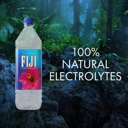 FIJI Natural Artesian Water, 1.5 Liter Bottles, 50.7 Fl Oz, Pure Bottled Water, 12 Pack