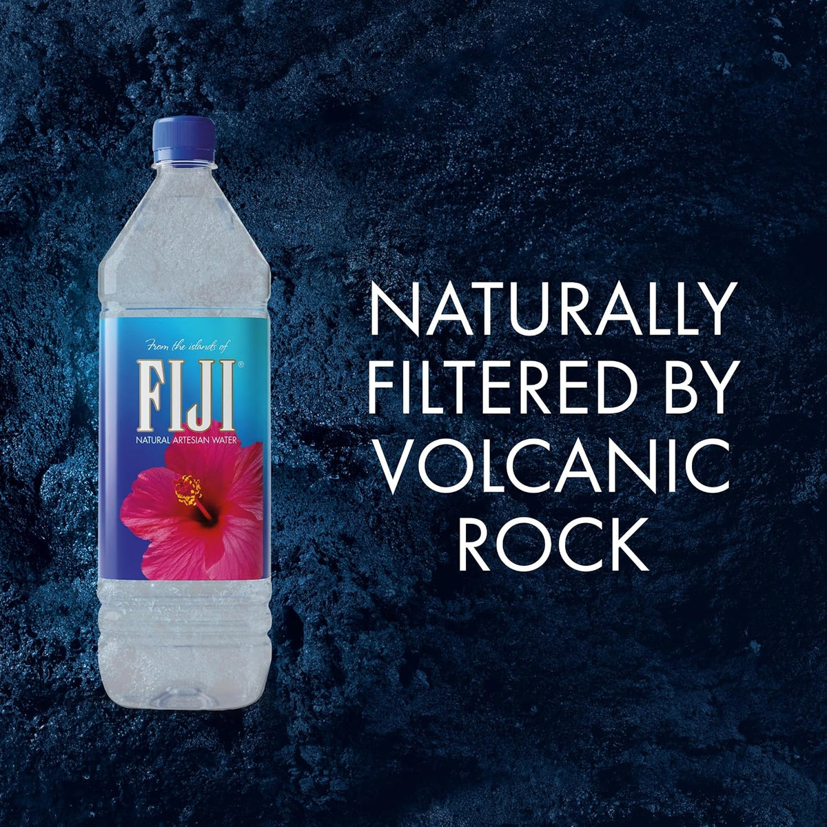 FIJI Natural Artesian Water, 1.5 Liter Bottles, 50.7 Fl Oz, Pure Bottled Water, 12 Pack