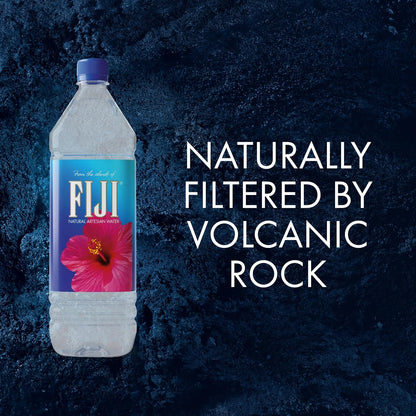 FIJI Natural Artesian Water, 1.5 Liter Bottles, 50.7 Fl Oz, Pure Bottled Water, 12 Pack