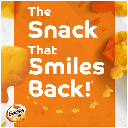 Goldfish Crackers Big Smiles Variety Pack, Cheddar, Colors & Pretzels, Snack Packs, 30 Count