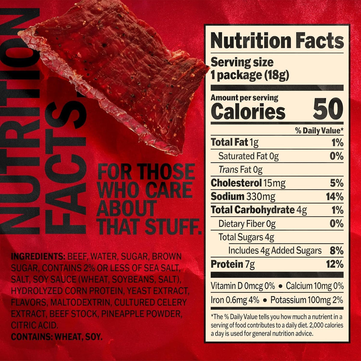 Jack Link's Original Beef Jerky, 0.625 Oz Individual Packs, 20 Count, High Protein Meat Snack