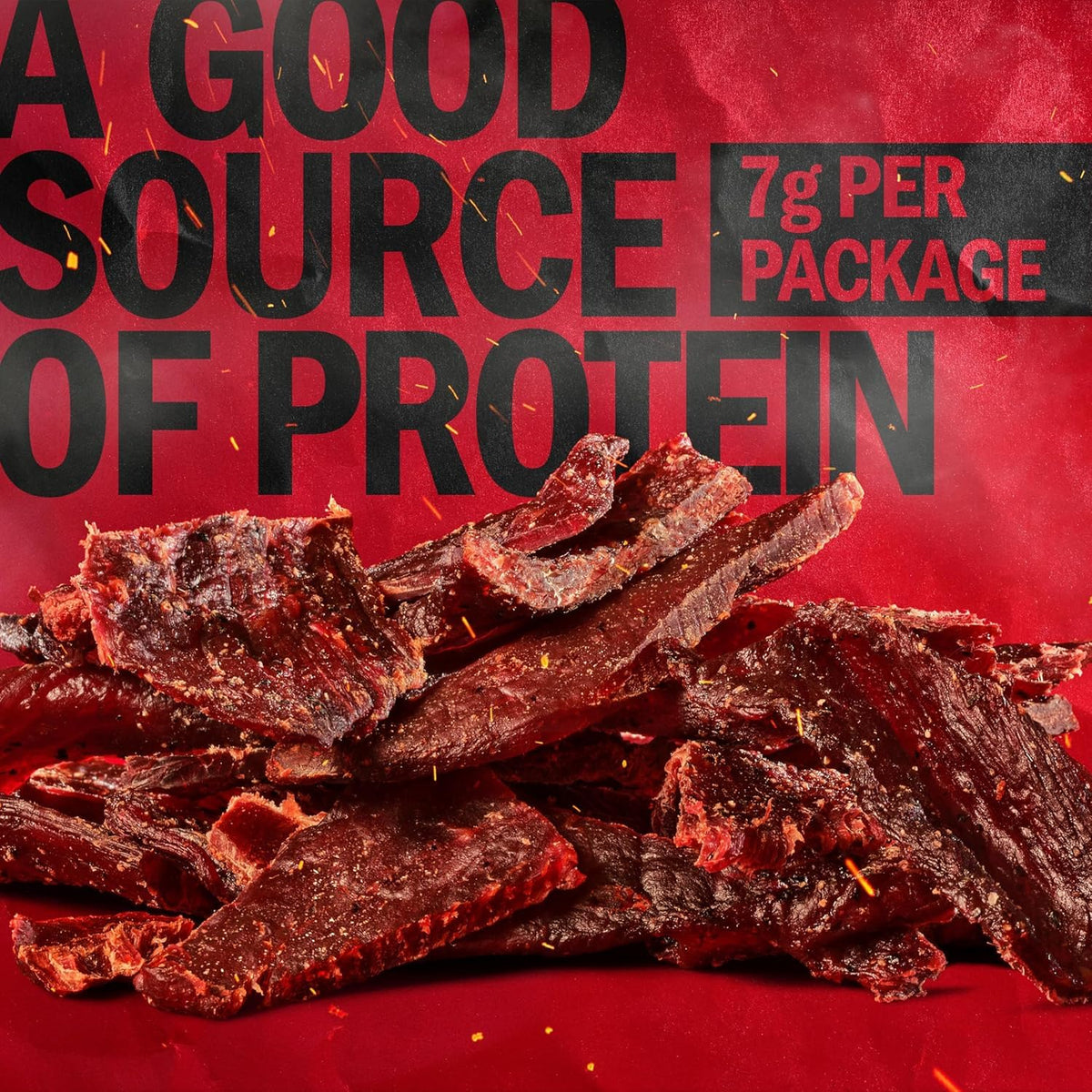 Jack Link's Original Beef Jerky, 0.625 Oz Individual Packs, 20 Count, High Protein Meat Snack