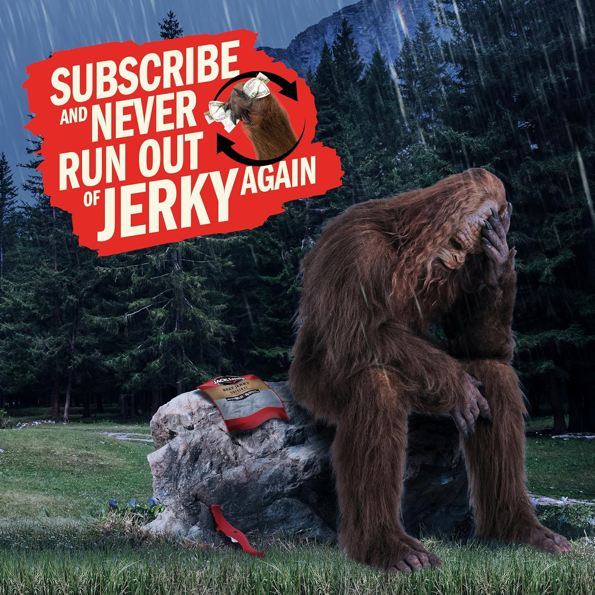 Jack Link's Original Beef Jerky, 0.625 Oz Individual Packs, 20 Count, High Protein Meat Snack