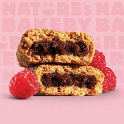 Nature's Bakery Raspberry Fig Bars, Real Fruit, Nut Free, Soft Baked Snack Bars, 12 Pack