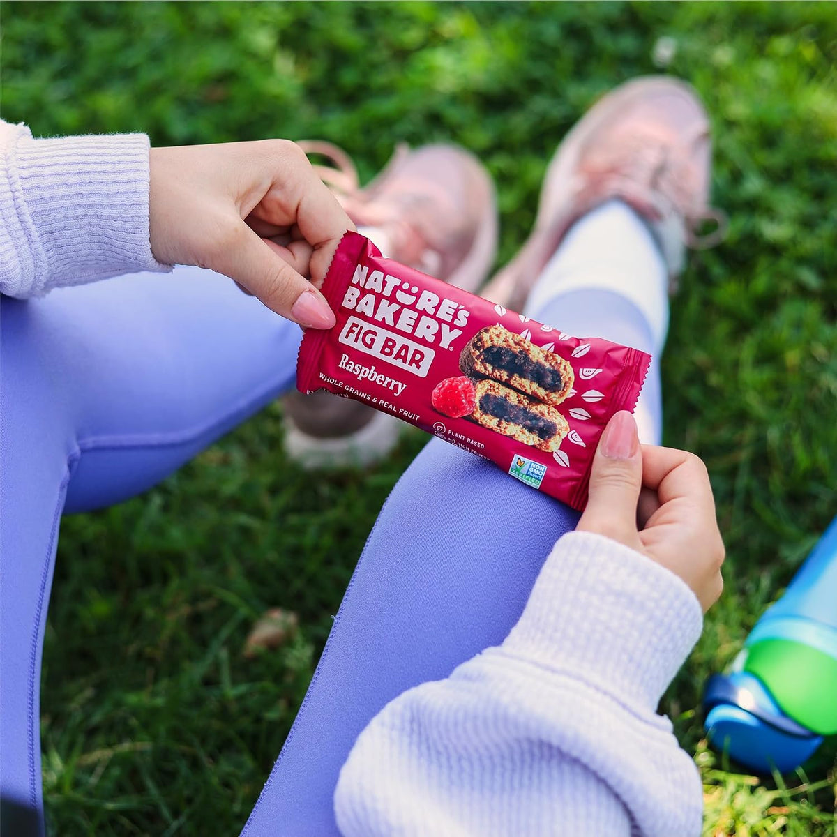Nature's Bakery Raspberry Fig Bars, Real Fruit, Nut Free, Soft Baked Snack Bars, 12 Pack