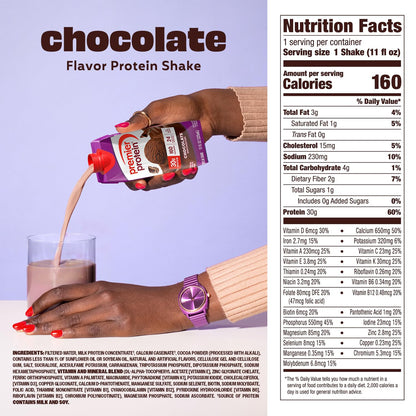 Premier Protein Shake 30g High Protein Chocolate 11.5 oz, Ready-to-Drink, 12 Pack