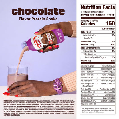 Premier Protein Shake 30g High Protein Chocolate, Vegetarian, Ready-to-Drink, 12 Bottles