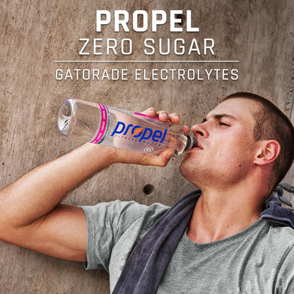 Propel Kiwi Strawberry Zero Calorie Electrolyte Water, Vitamins C & E, 16.9 Fl Oz Bottles, 12 Pack
