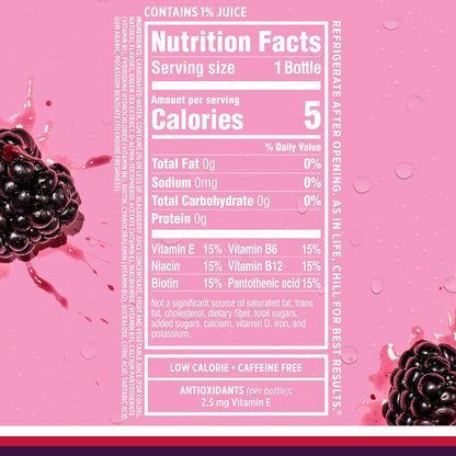 Sparkling Ice Black Raspberry Sparkling Water, Zero Sugar Flavored Water, 17 fl oz, 12 Pack