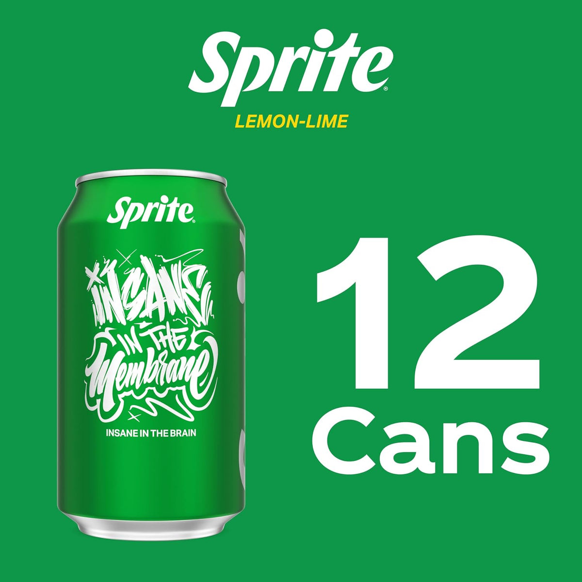 Sprite Lemon Lime Soda, 12 Fl Oz Cans, 12 Pack, Caffeine Free Soft Drink