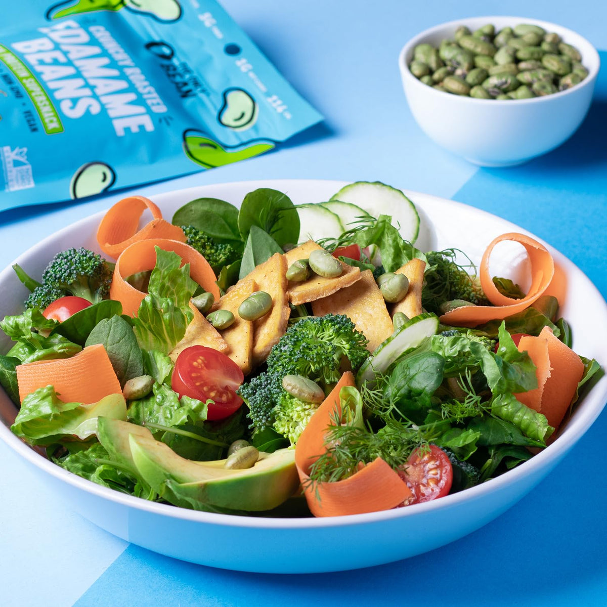 The Only Bean Crunchy Dry Roasted Edamame Snacks Sea Salt, High Protein 12g, Keto, Low Carb, Vegan, 10 Pack