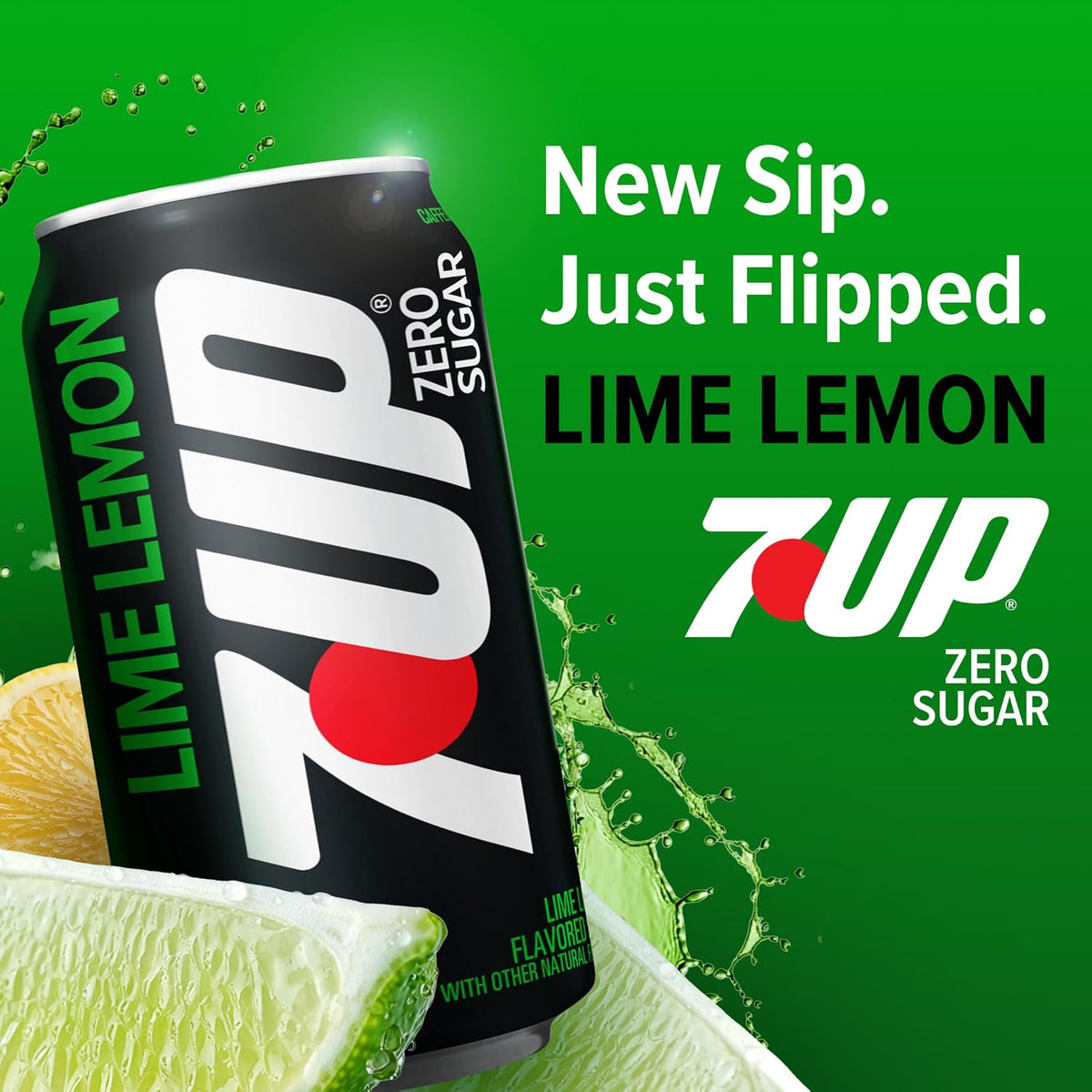 7UP Zero Sugar Lemon Lime Soda, 12 oz Cans, 12 Pack, Caffeine-Free Carbonated Soft Drink
